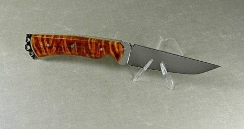 Flame maple wood grain chatoyance