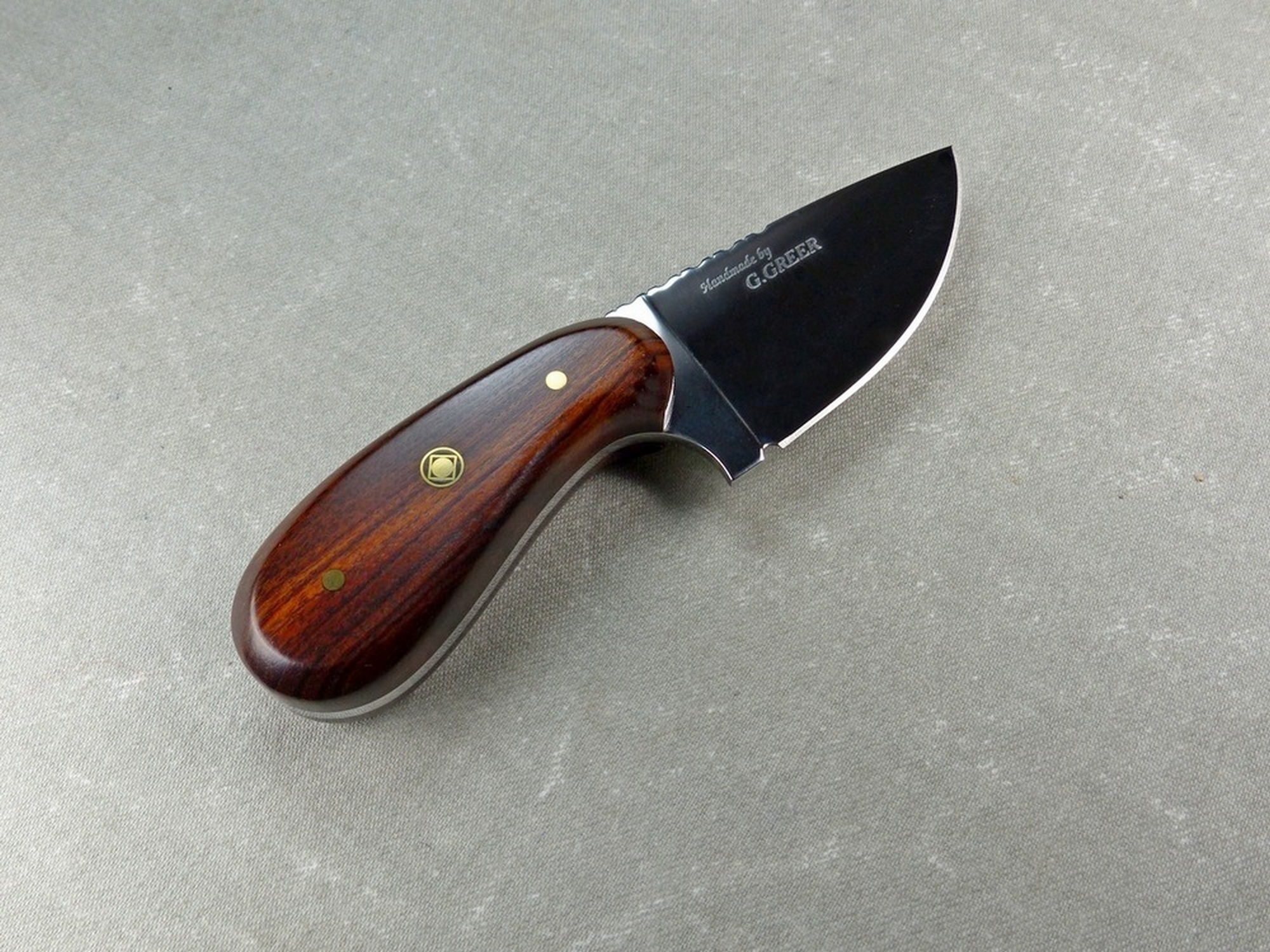 Turquoise Dymondwood sportsman knife