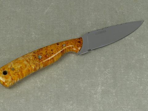 EDC 1 Burled Maple EDC knife