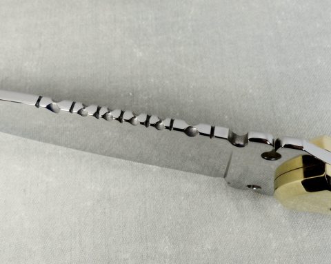 S19 Eye Candy view of fileworked spine